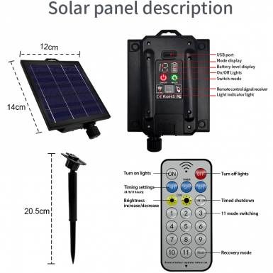LED圣诞灯 - HCP179  太阳能乳白球灯串